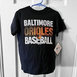 Baltimore Orioles Kids T-Shirt - Black and Orange size XS 4/5